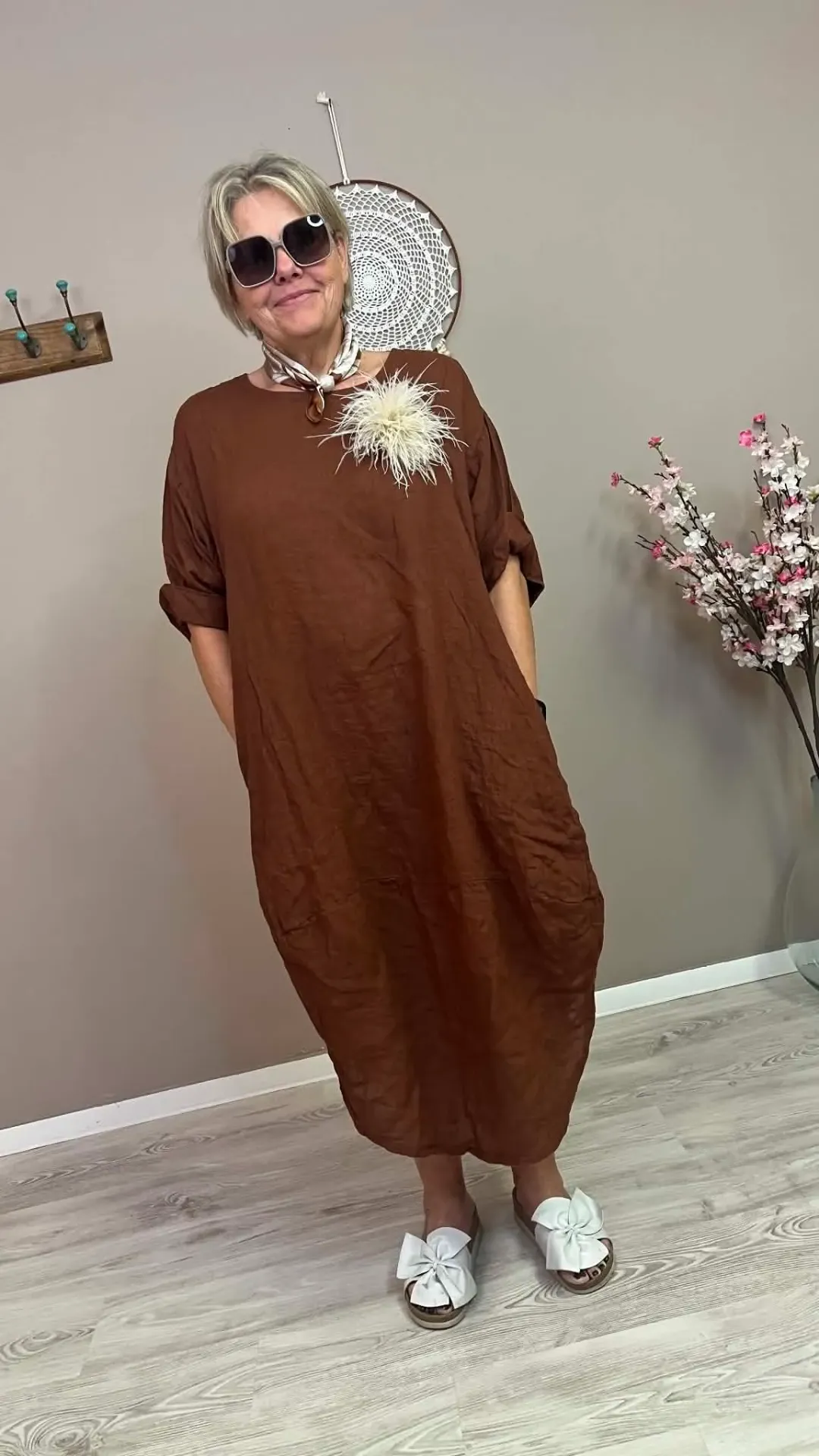 Robe - NATALIE - Chocolat