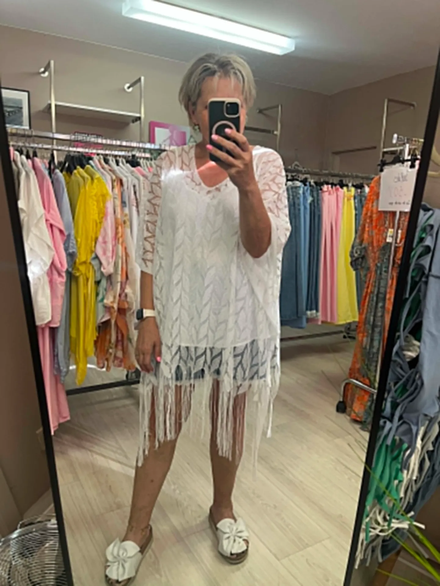 Poncho - CLÉO - Blanc