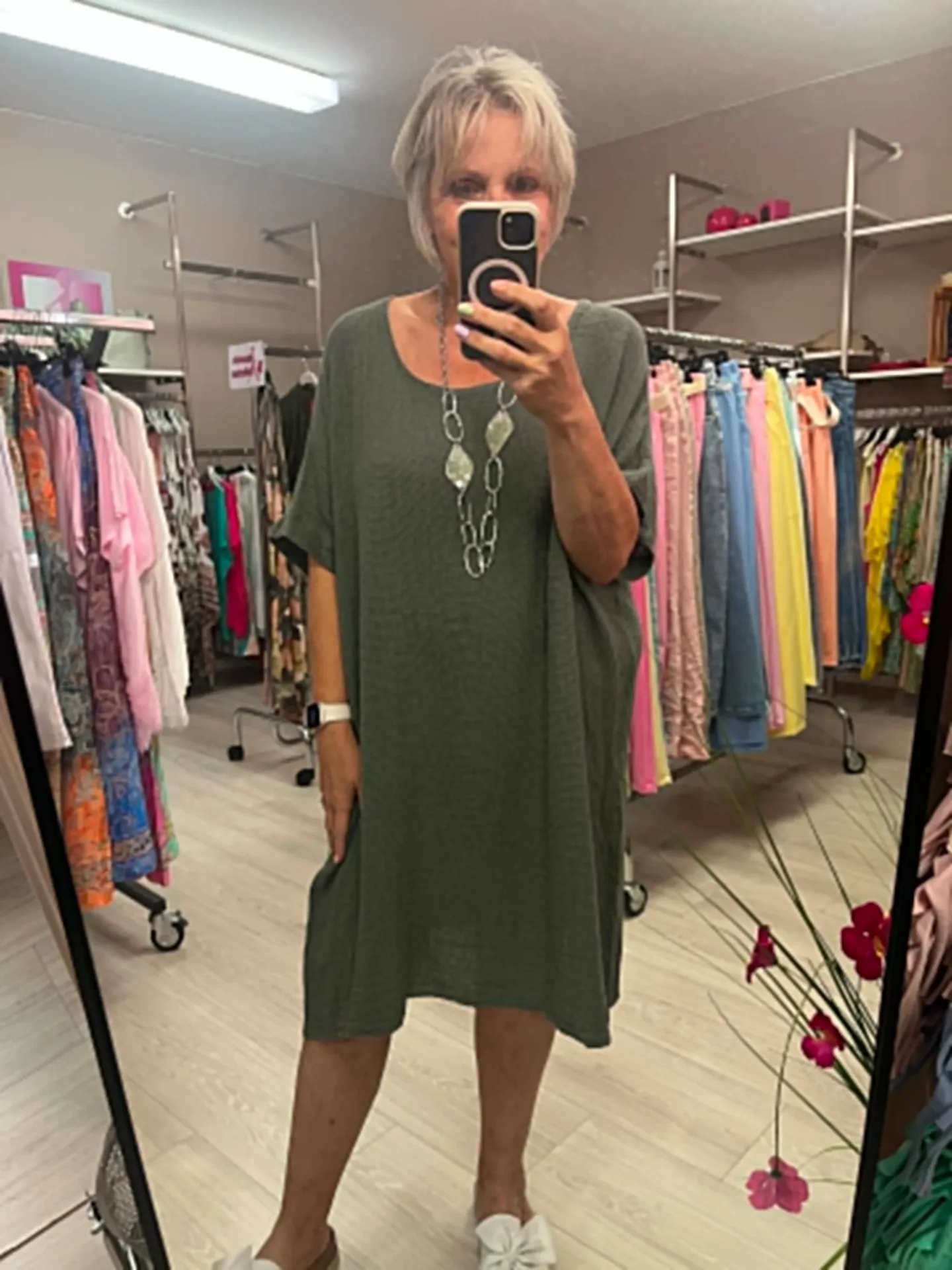Robe - CHLOÉ - Kaki