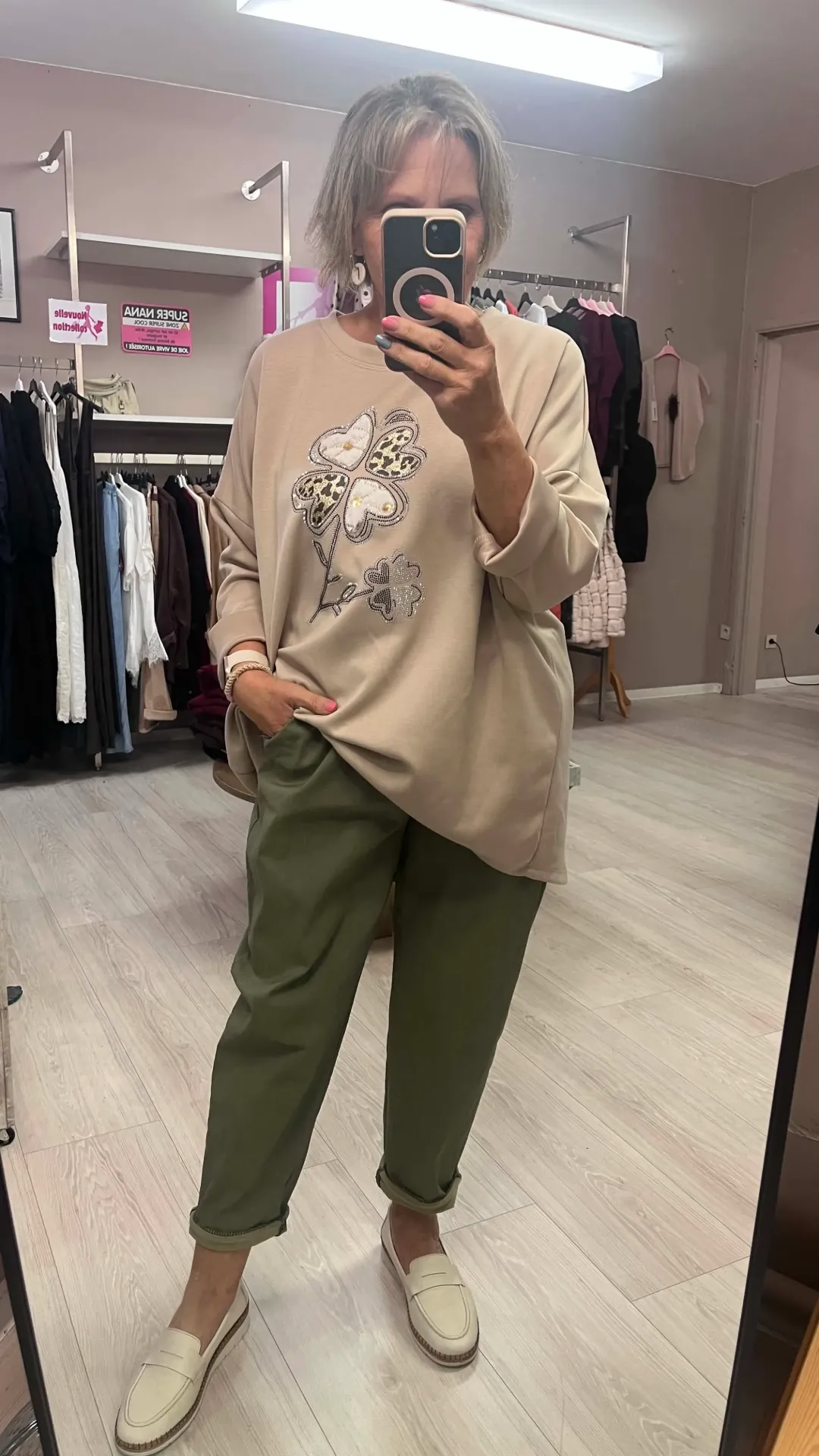 Pantalon - LILOU - Kaki