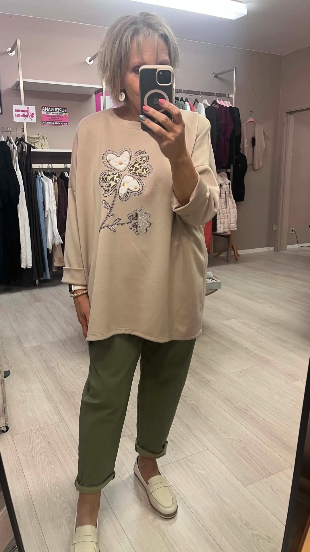 Sweat - PETALE - Beige