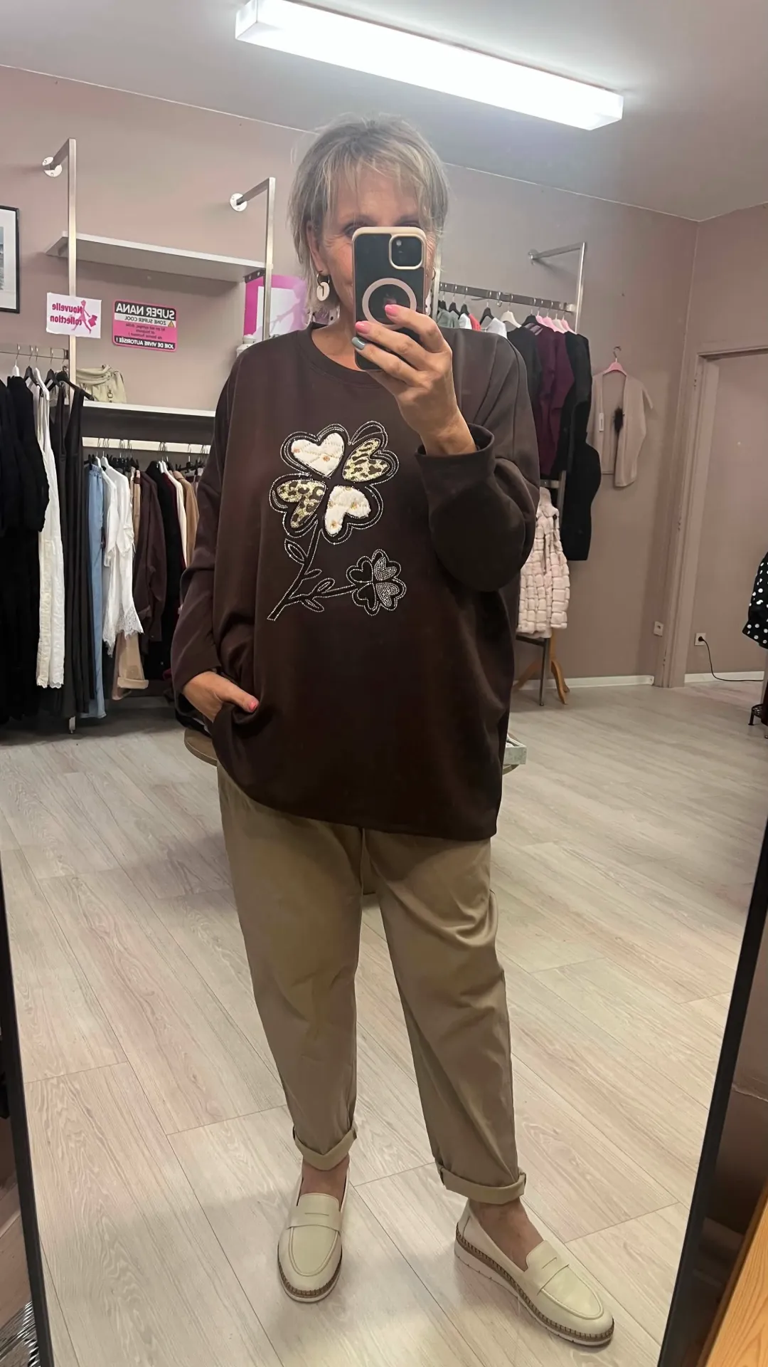 Sweat - Pétale - Chocolat