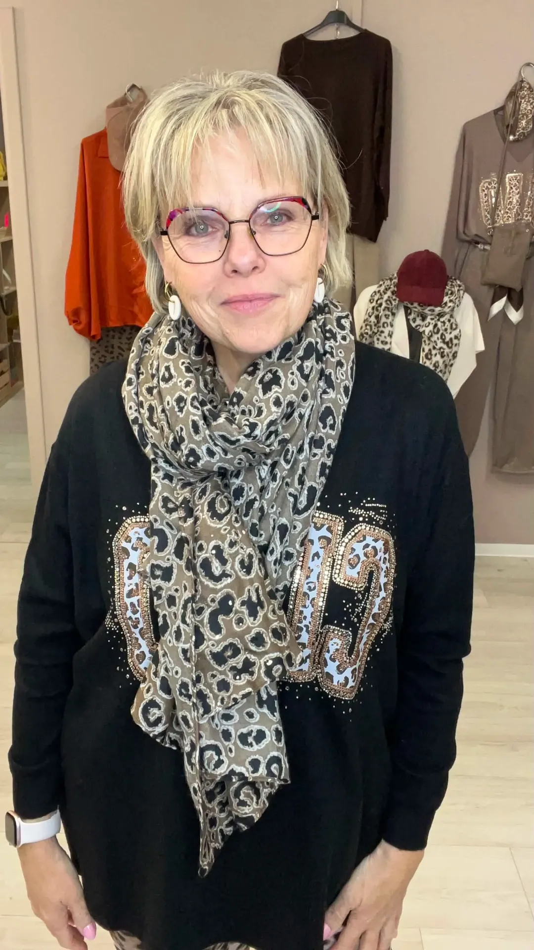 Foulard - LÉO - Taupe
