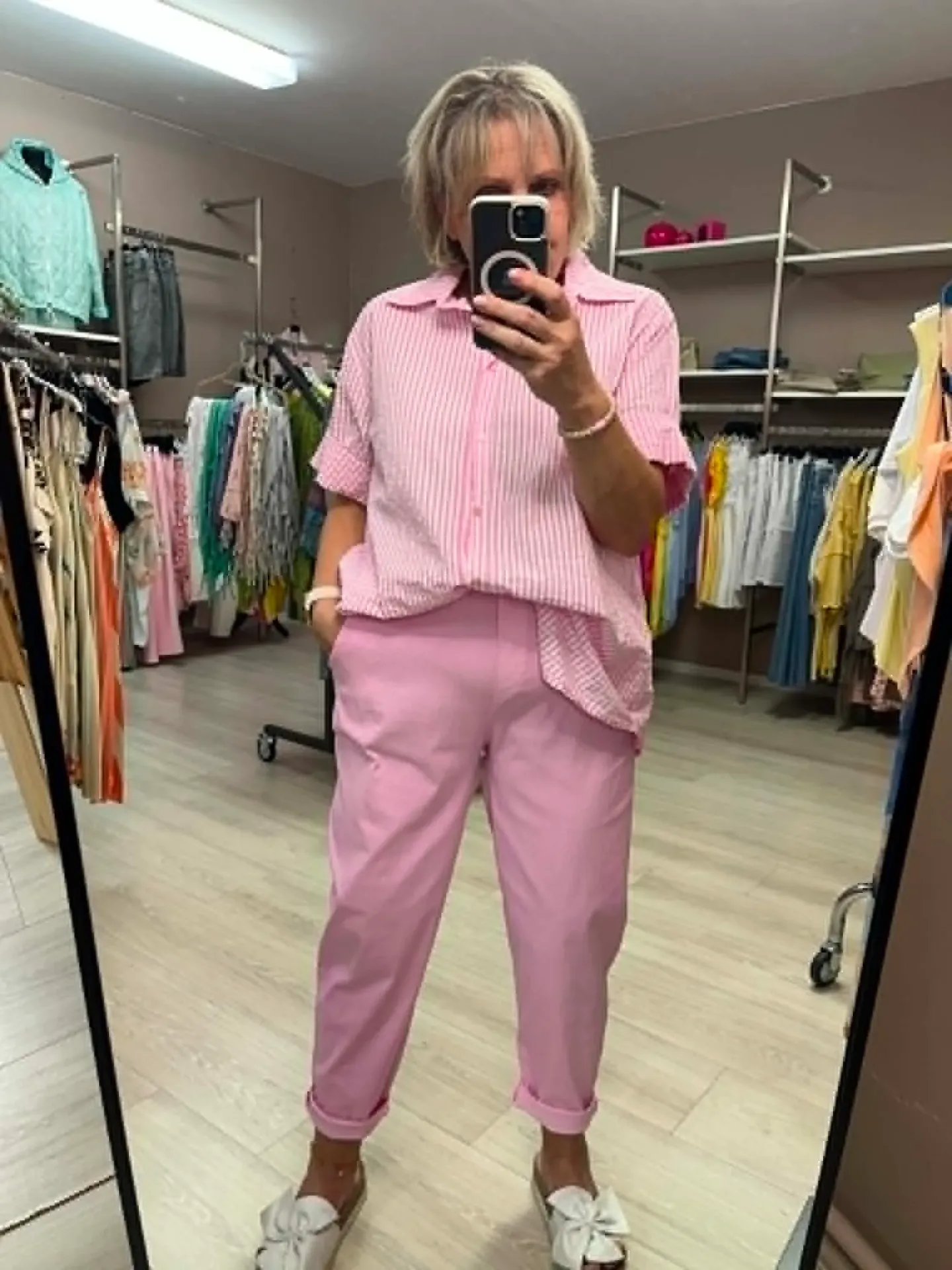 Pantalon - LILOU - Rose