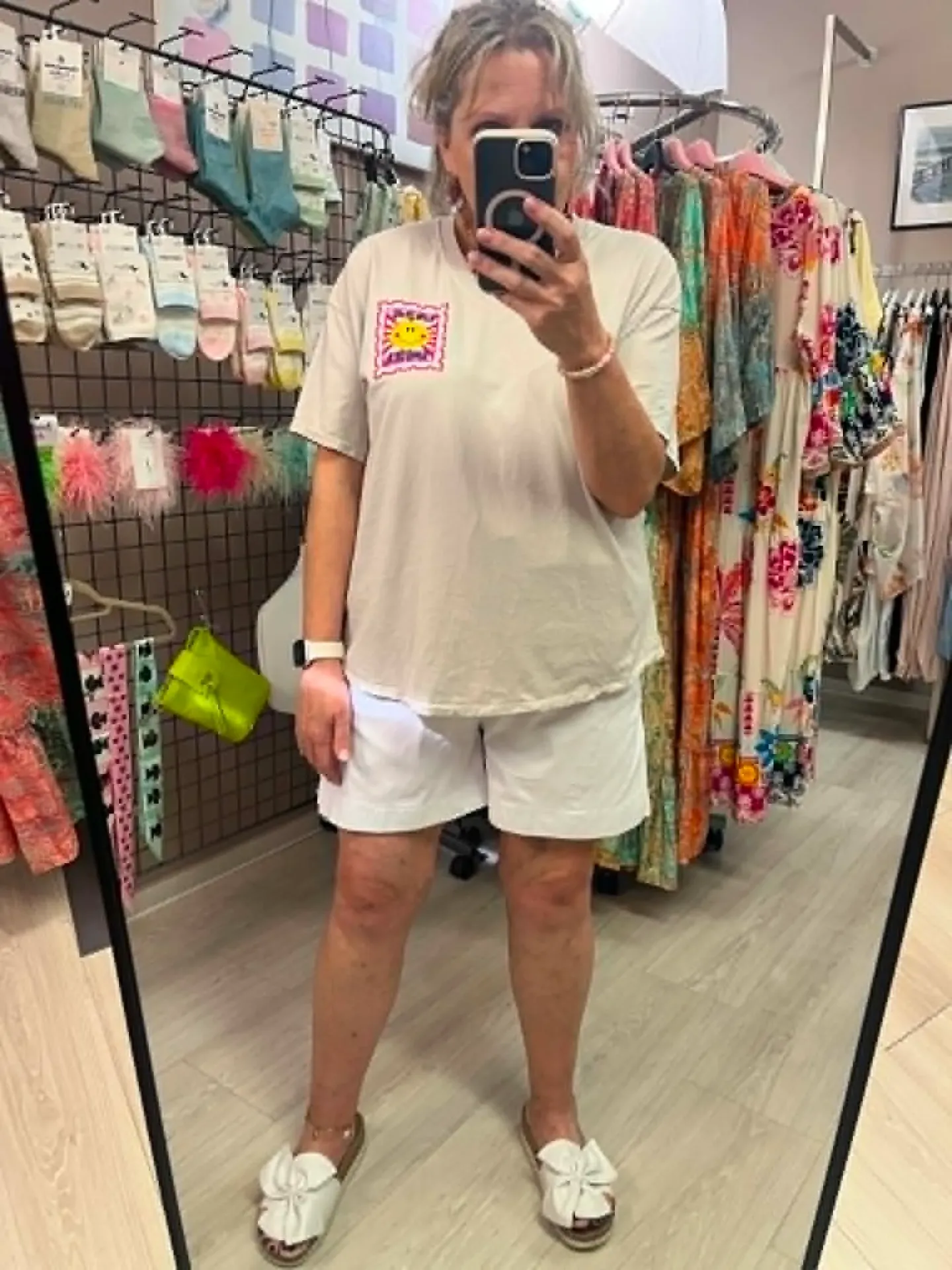 T Shirt - SMILE - Beige