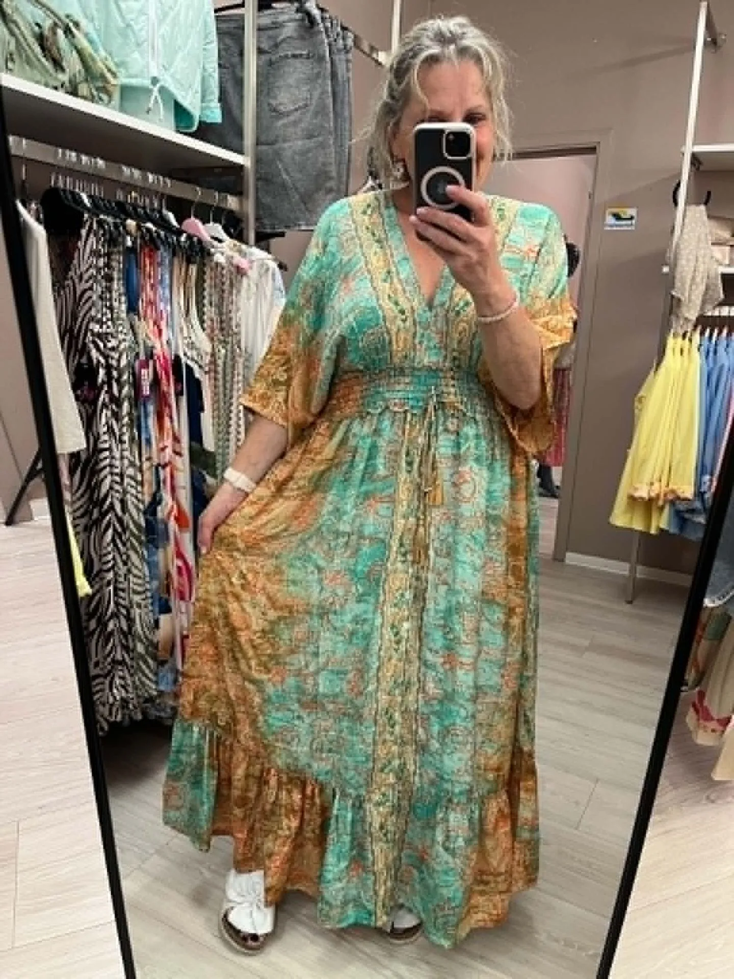 Robe - CÉLIAN - Verte